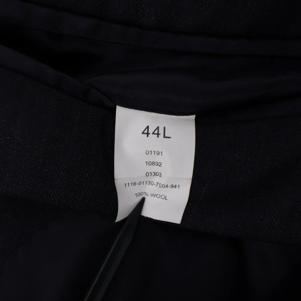 Jos. A. Bank‎ Signature Collection Pinstripe Wool Suit Navy Blue Mens 44L 36x31